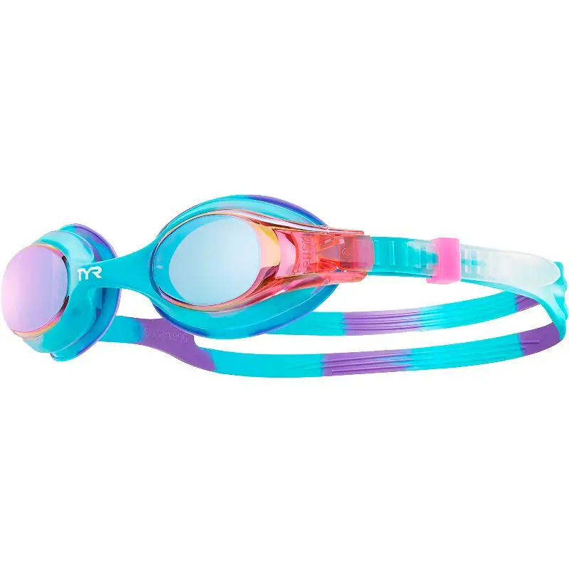 Очки для плавания TYR детские Swimple Tie Dye Mirrored фиолетовый от магазина Супер Спорт