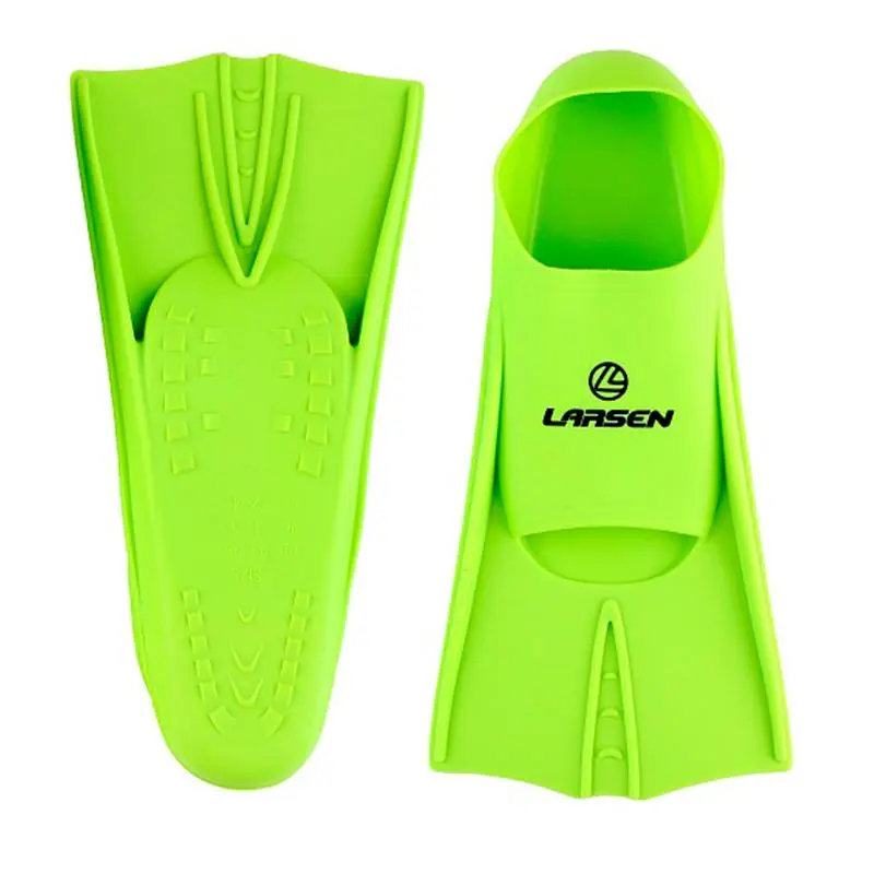 Ласты Larsen укороченные силиконовые 6975 лайм от магазина Супер Спорт
